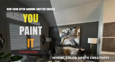 The Best Time to Paint Your Sanded Shutters