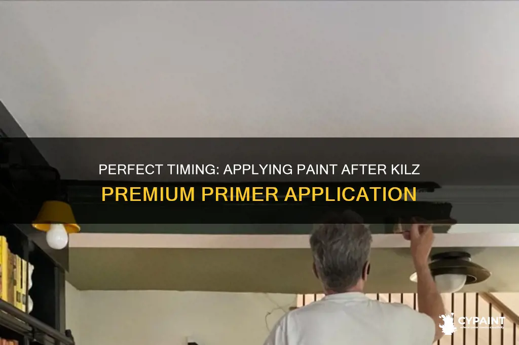 how soon can i apply paint after kilz premium primer
