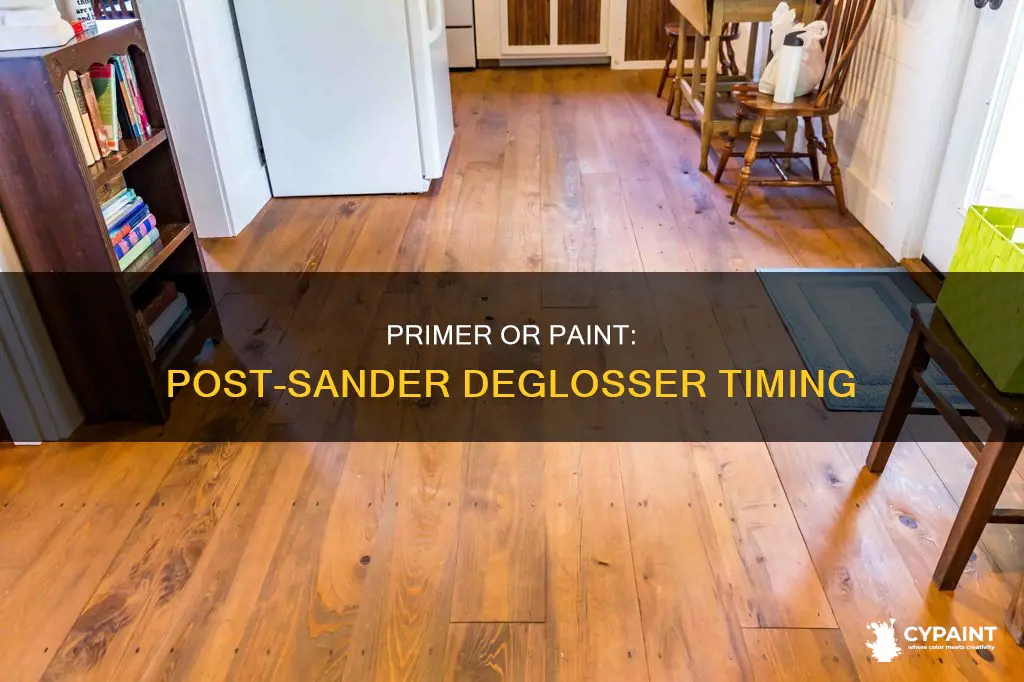 how soon can i paint after applying sander deglosser