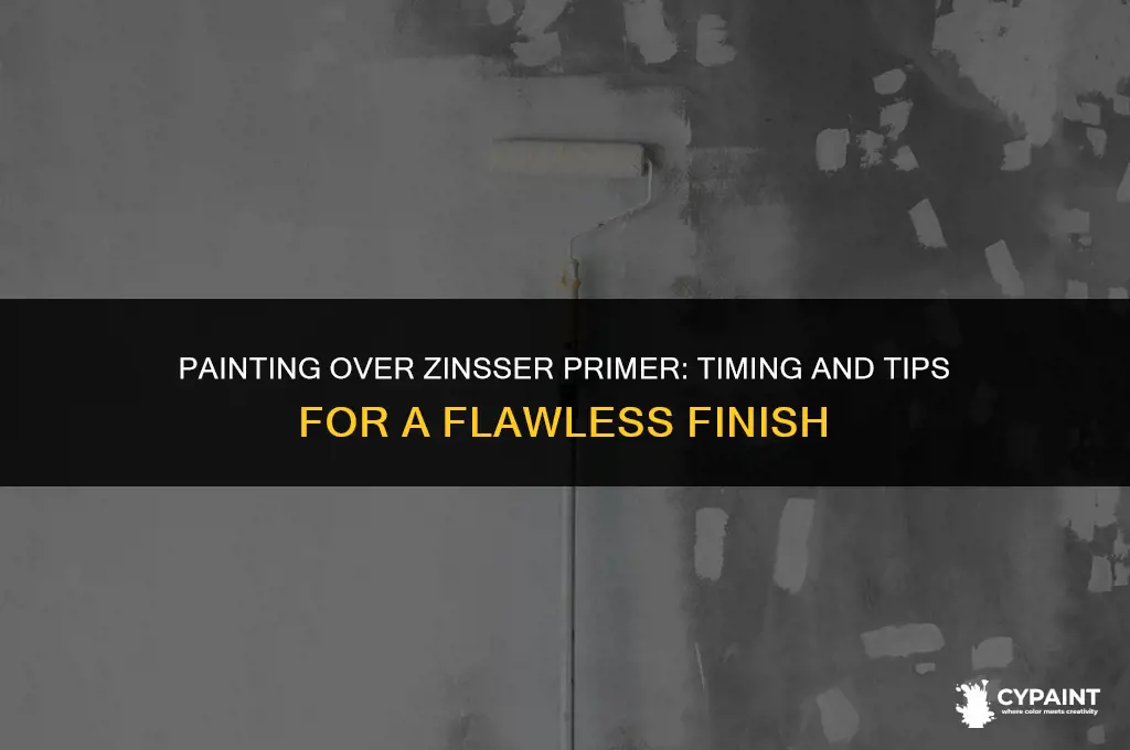how soon can i paint over zinsser primer