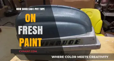 When Can You Tape Fresh Paint?