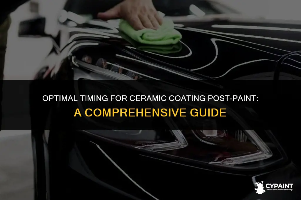 how soon can you ceramic coat after painting