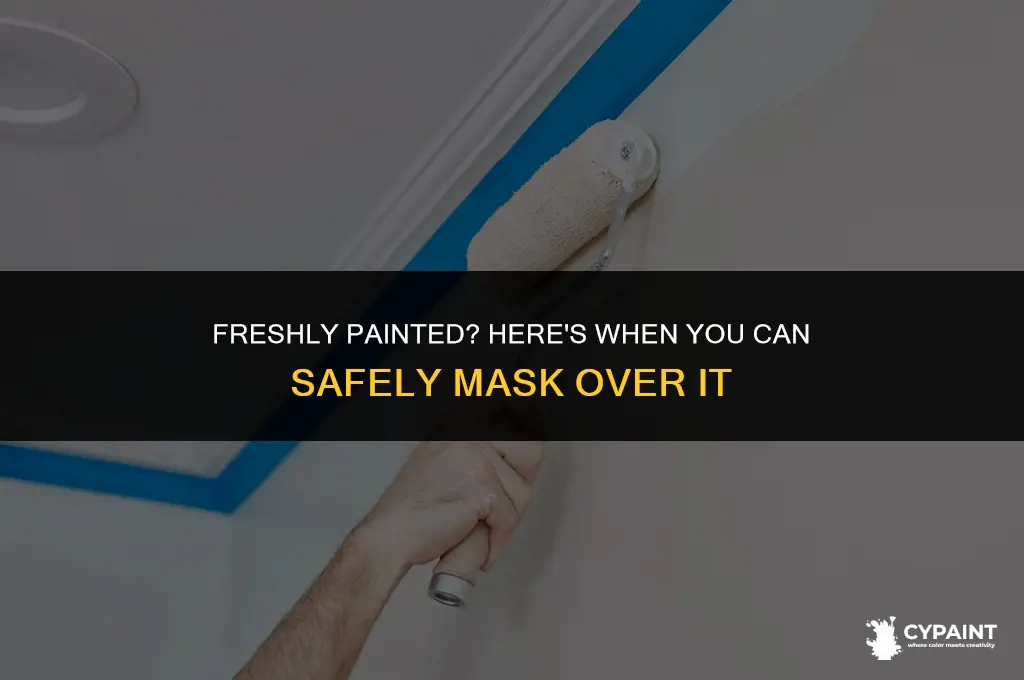 how soon can you mask over new paint