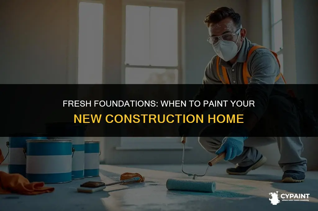 how soon can you paint a new build
