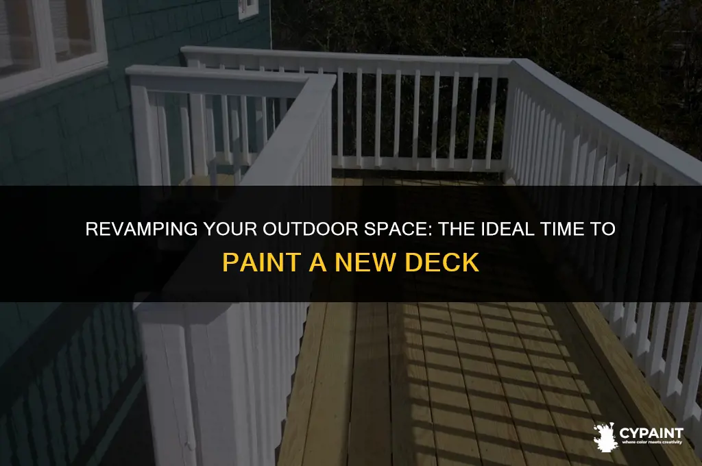 how soon can you paint a new deck