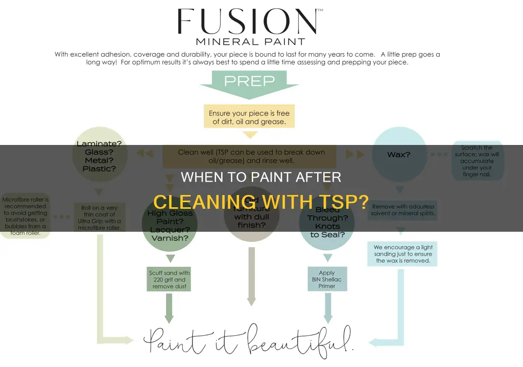 how soon can you paint after cleaning with tsp