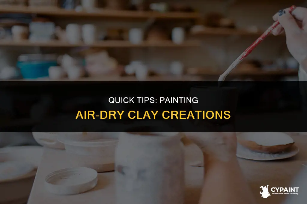 how soon can you paint air dry clay