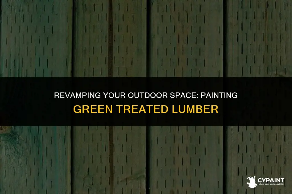 how soon can you paint green treated lumber