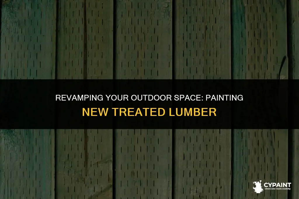 how soon can you paint new treated lumber