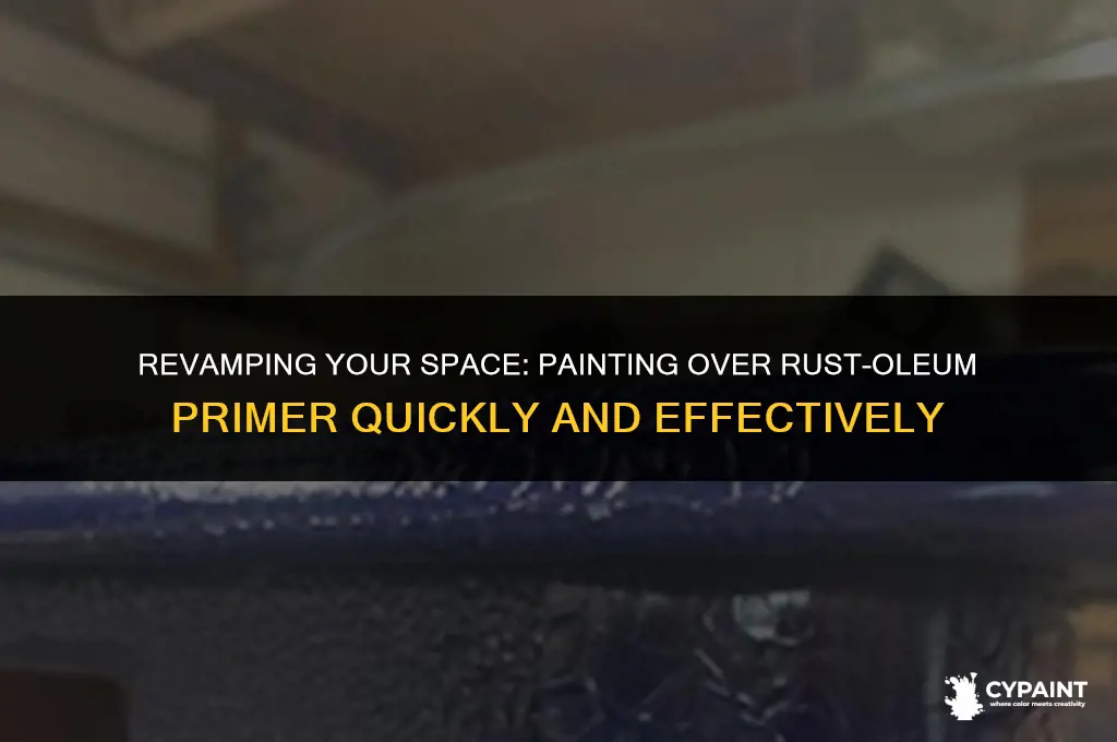 how soon can you paint over rustoleum primer