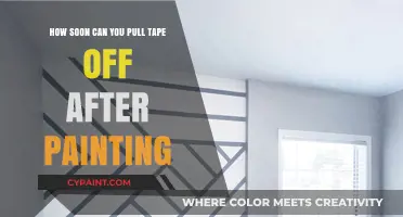 When to Remove Tape: Post-Painting Guide