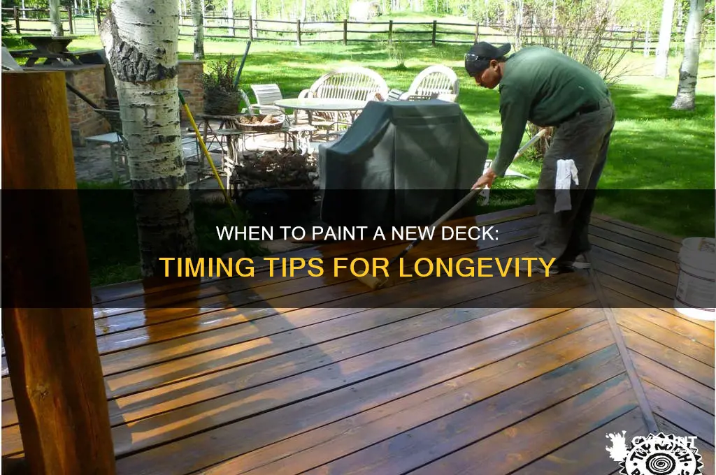 how soon do you paint a new deck