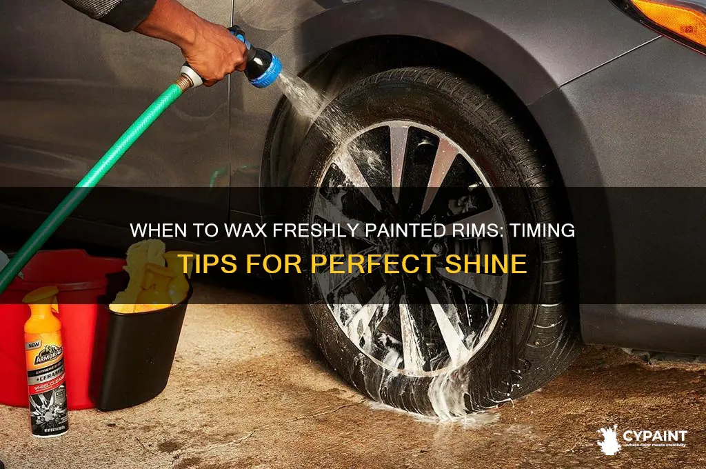 how soon to wax freshly painted rims