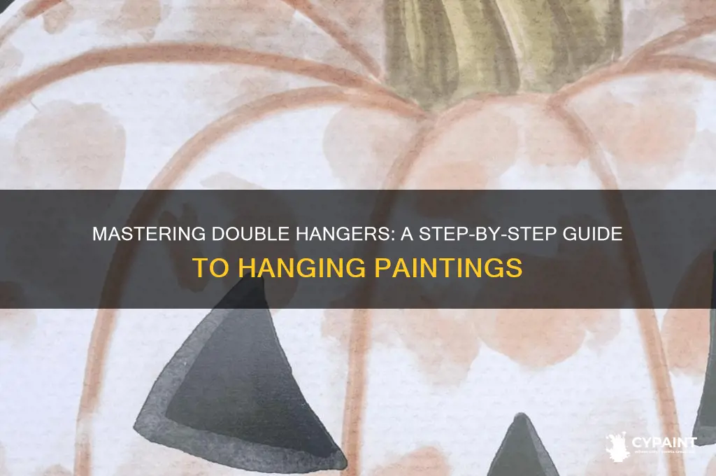 how sto hang a painting with double hangers