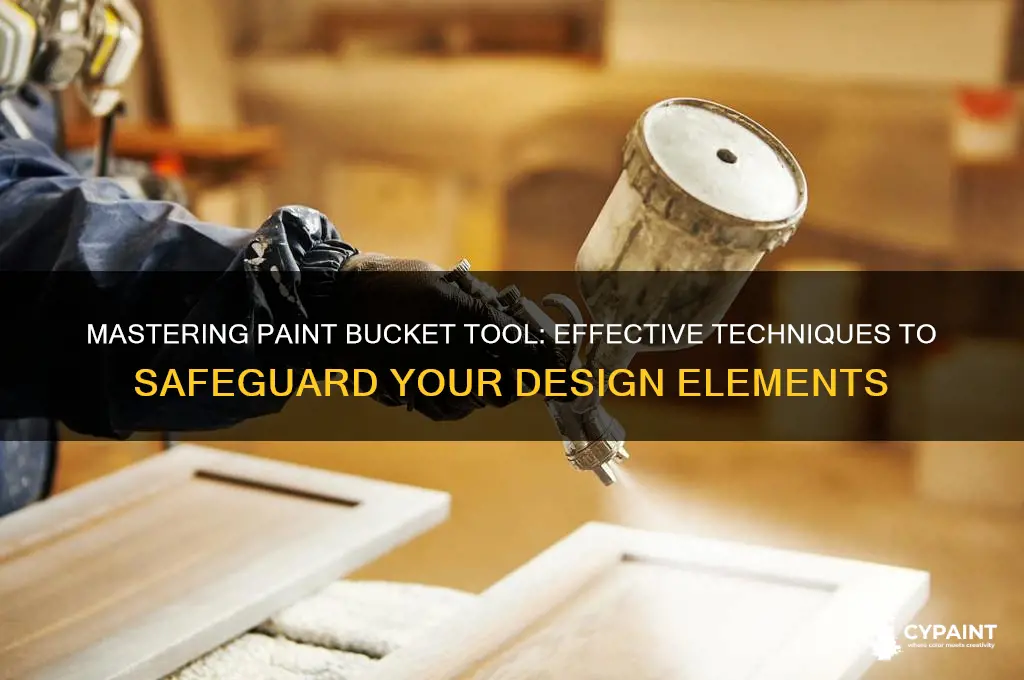 how t safeguard something from paint bucket tool