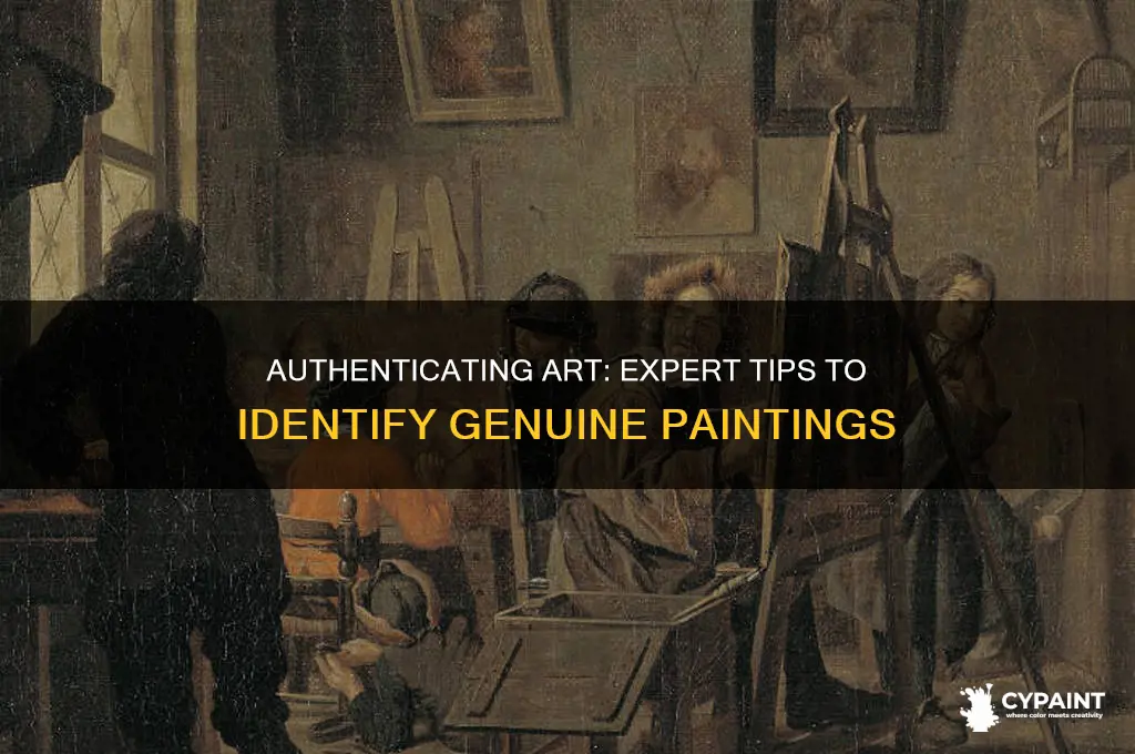 how tell if a painting is real