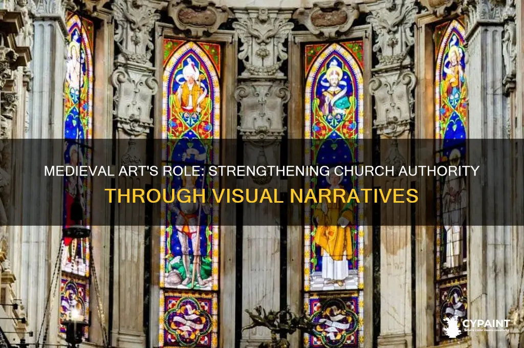 how the middle age painting reinforce the church