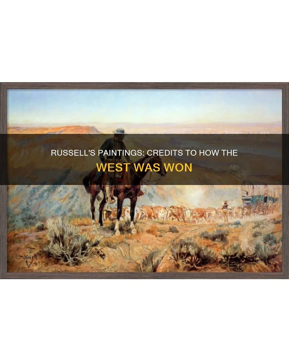 how the west was won end credits russell paintings