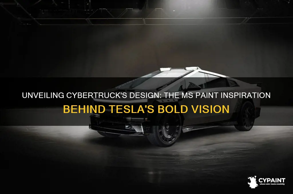 how they designed the cybertruck ms paint