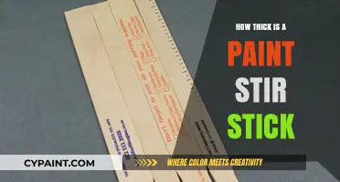 Unveiling the Surprising Thickness of Standard Paint Stir Sticks