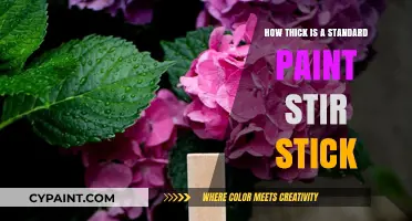 Standard Paint Stir Stick Thickness: A Comprehensive Measurement Guide