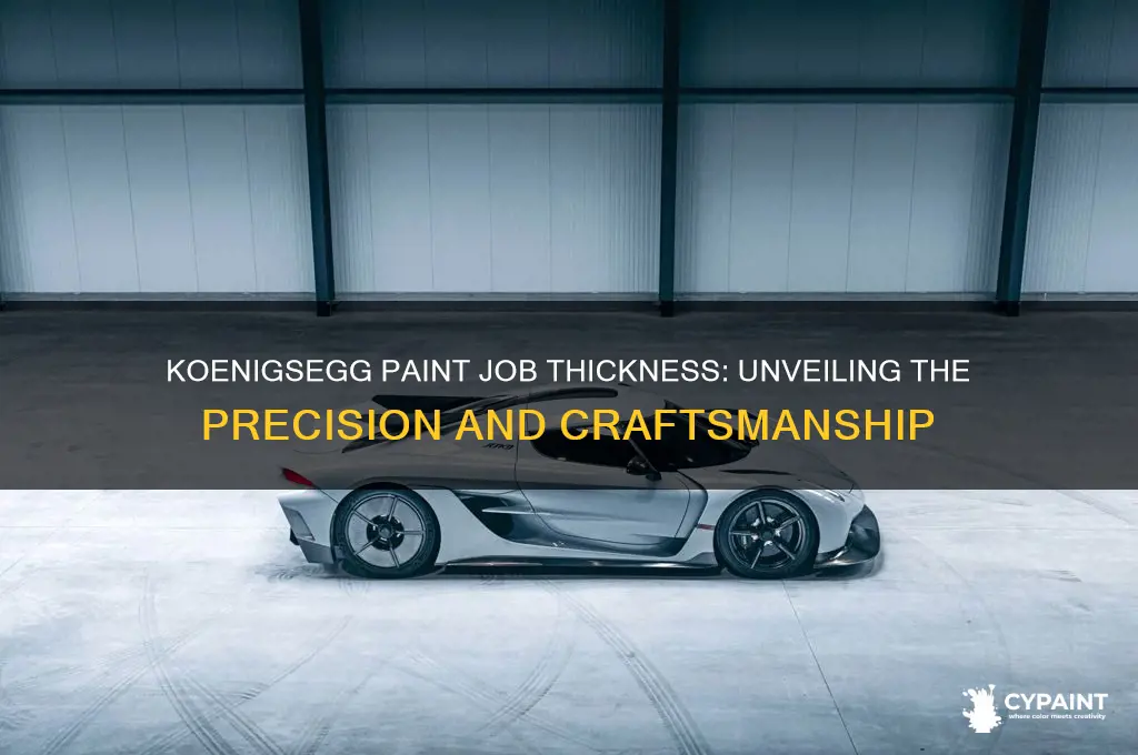how thick is the koenigsegg paint job