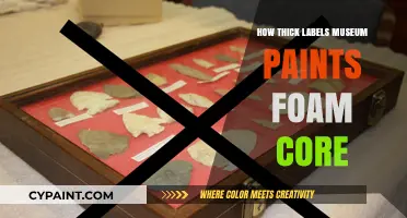 Museum Conservation: Optimal Thickness for Labels on Foam Core Paints