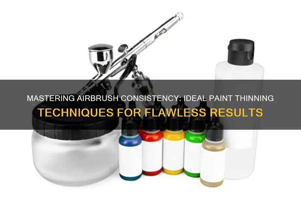 how thin should paint be for airbrush