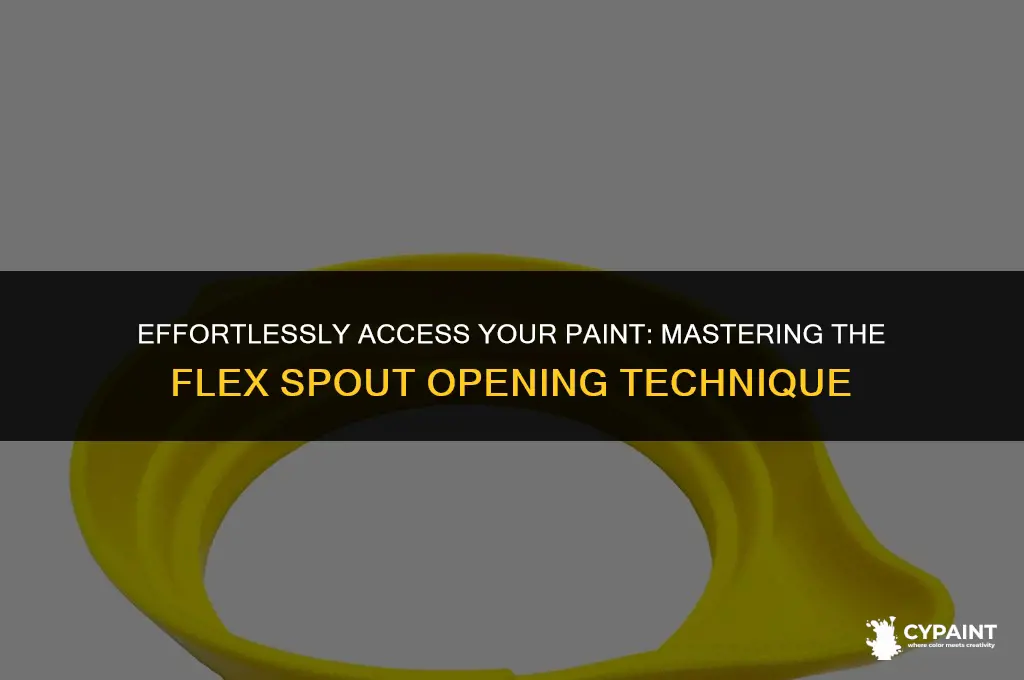 how tio open flex spout on paint can