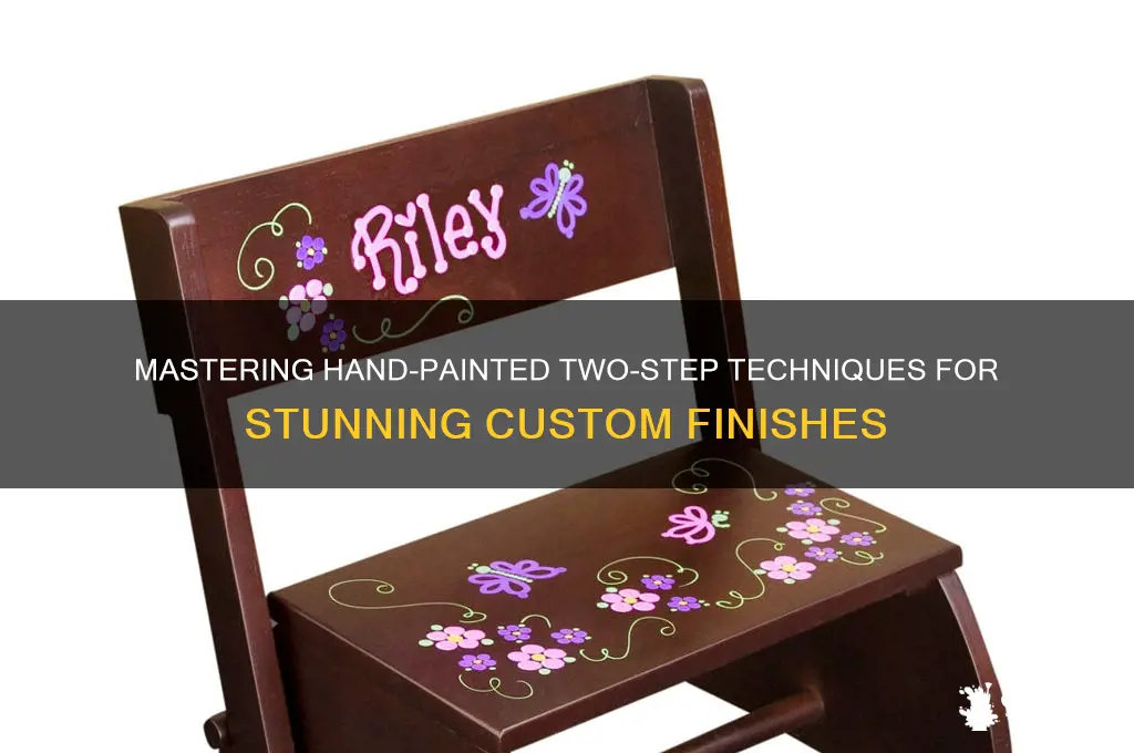 how to 2 step paint by hand