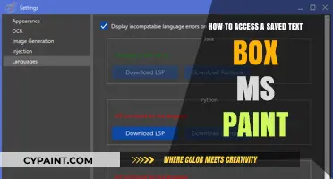 Accessing Saved Text Boxes in MS Paint: A Guide