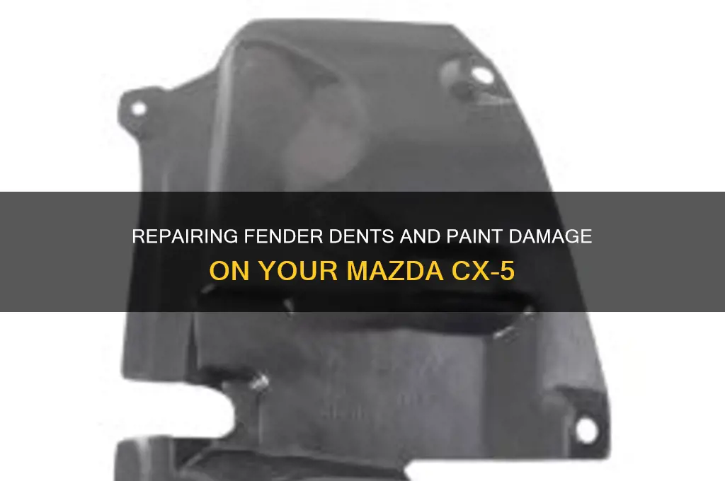 how to access cx5 fender dent paint