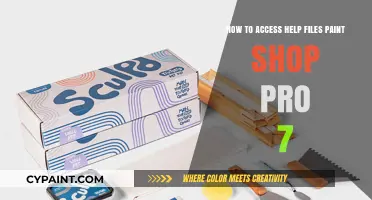 Accessing Help Files in Paint Shop Pro 7