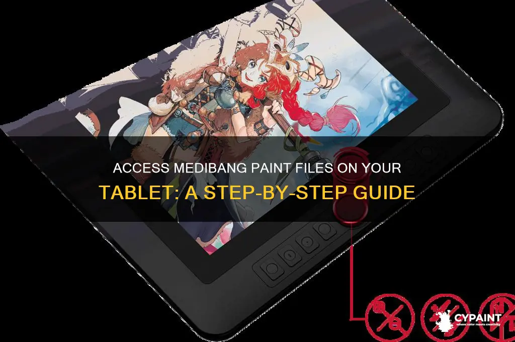 how to acess medibang paint files on tablet