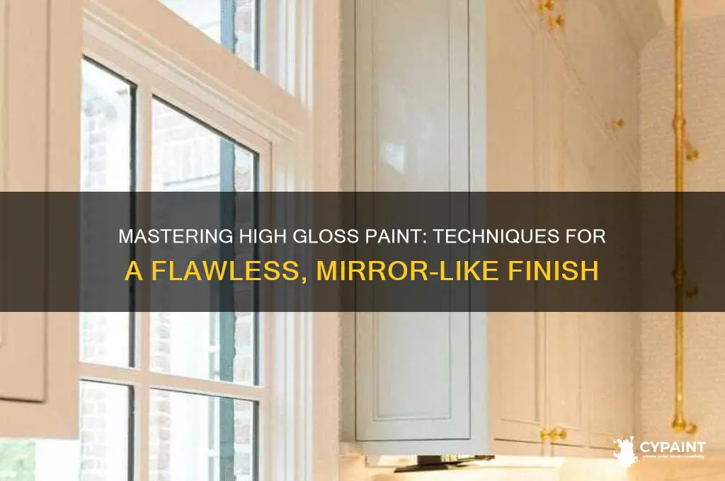 how to acheive a high gloss painted finish