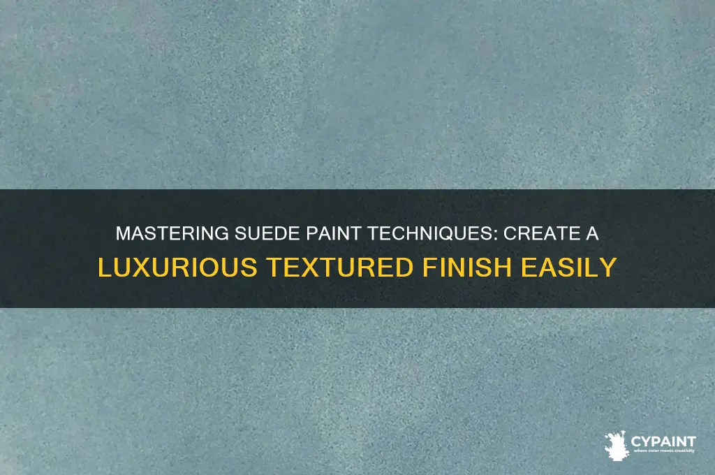 how to achieve a suede effect with paint