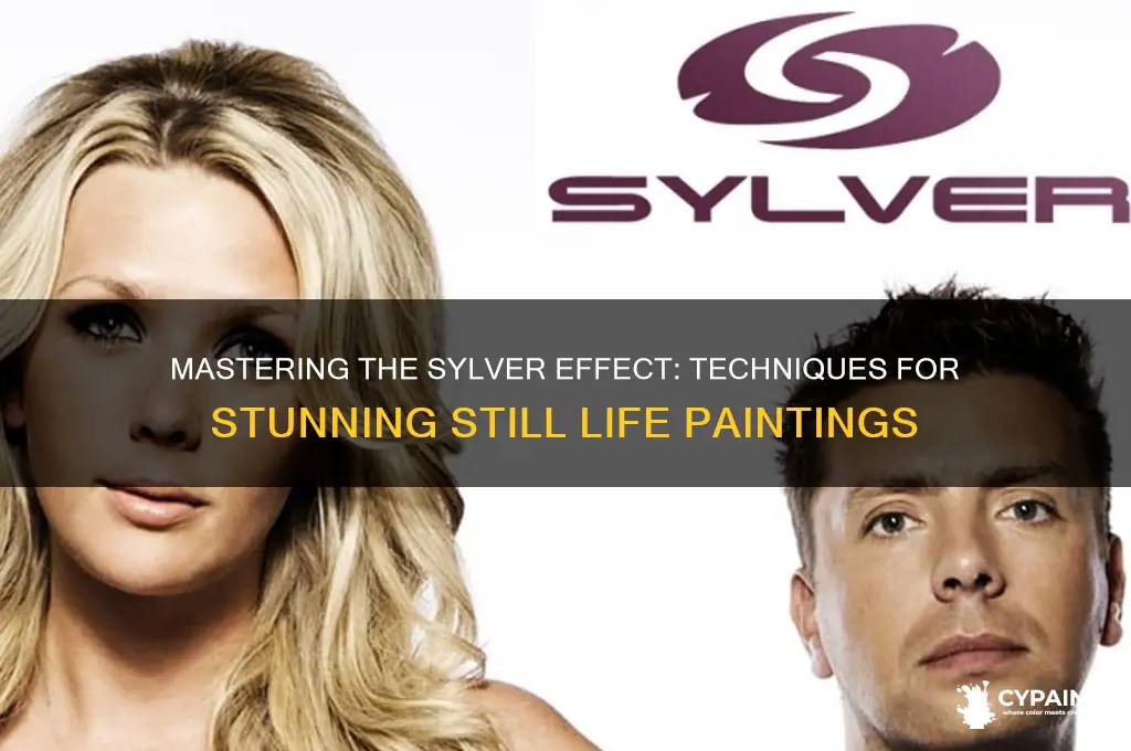 how to achieve sylver effect on stilife painting