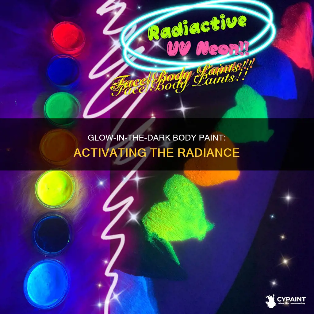 how to activate glow in the dark body paint