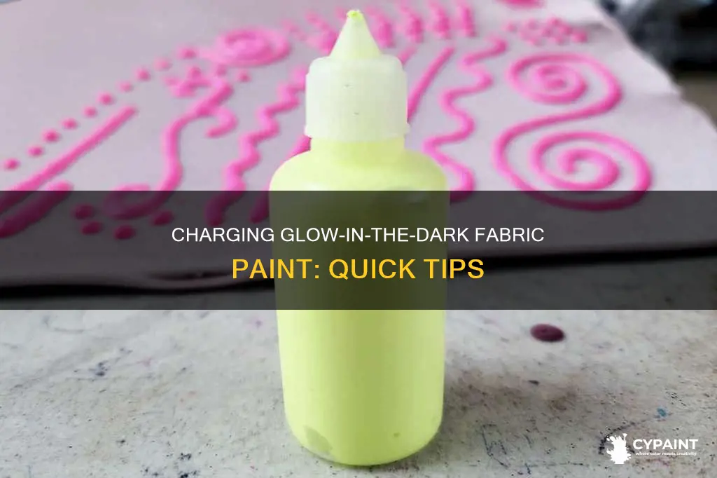 how to activate glow in the dark fabric paint