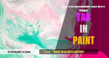 Mastering Paint: Activating Drawing Tools via the Format Tab