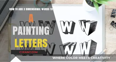 Elevate Your Art: Techniques for Adding 3D Lettering to Paintings