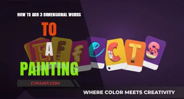 Elevate Your Art: Adding 3D Words to Your Paintings