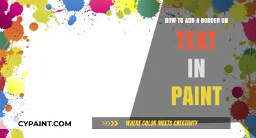 Adding Borders to Text in Paint: A Simple Guide