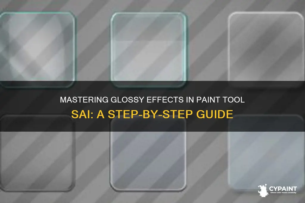 how to add a glossy effect in paint tool sai