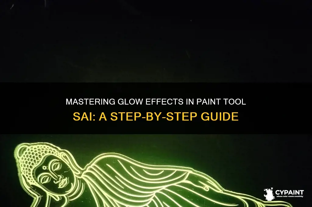 how to add a glow effect in paint tool sai