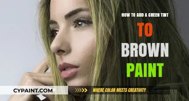 Creating Green Tints: Brown Paint Transformation