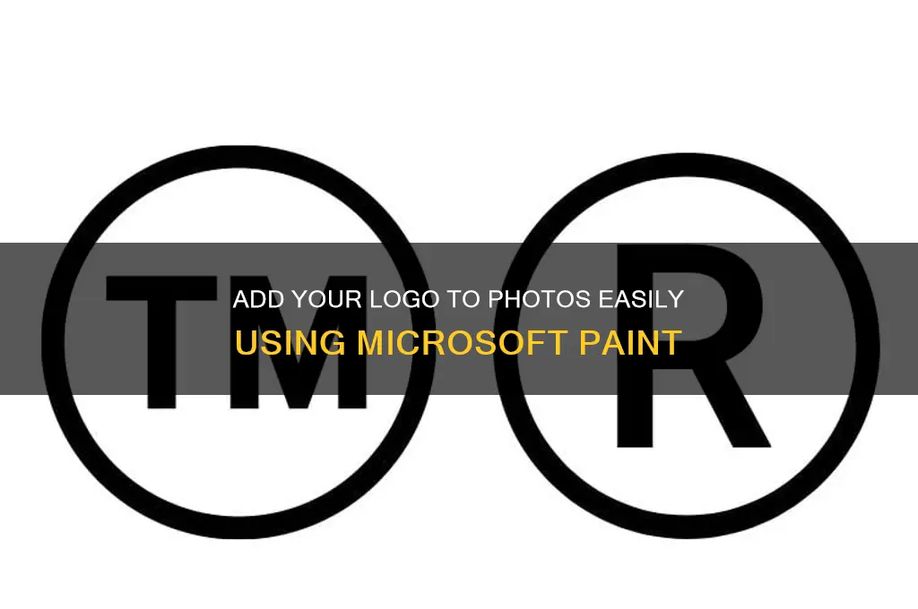 how to add a logo to a photo in paint
