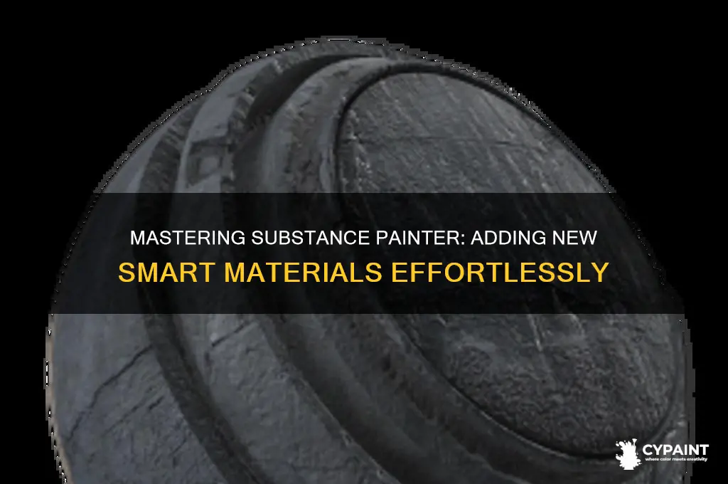 how to add a new smart material in substance painter