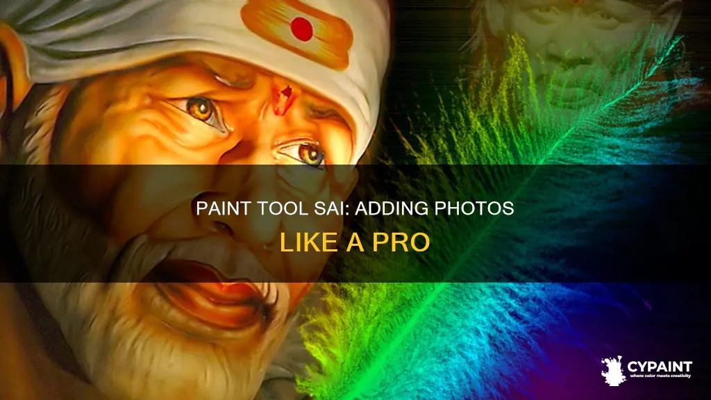 how to add a photo to paint tool sai