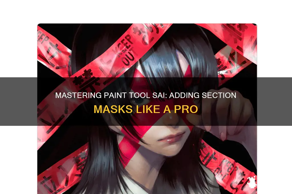 how to add a section mask in paint tool sai